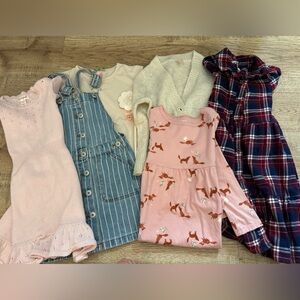 Girls Clothing Bundle Size 4–6 | OshKosh, Carter’s, Cat & Jack, Biscotti